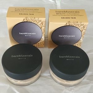 2 x Bareminerals  Gimden Fair W10 foundations